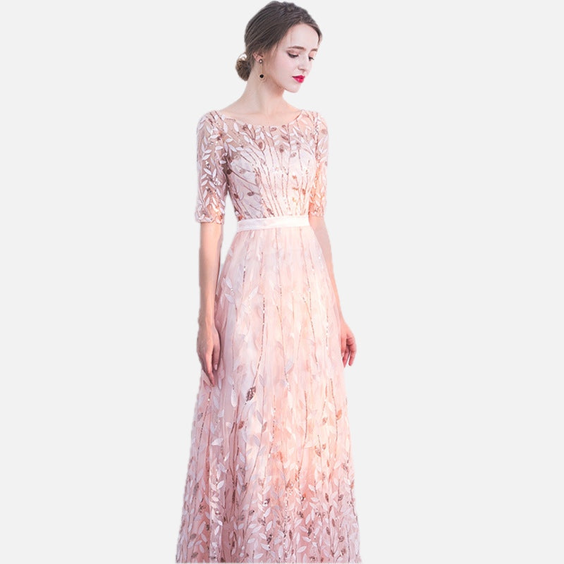Round Neck Half Sleeve Autumn Dress | Meave & Ivy