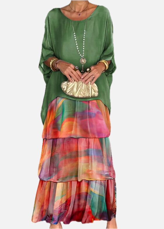Nora | Women's Summer Tiered Maxi Dress | Meave & Ivy