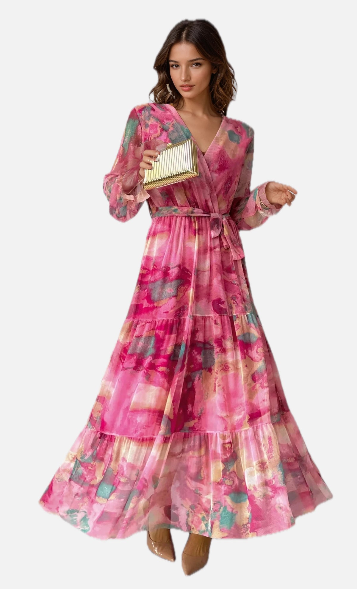 Elena | Women's Summer Floral Maxi Dress | Meave & Ivy