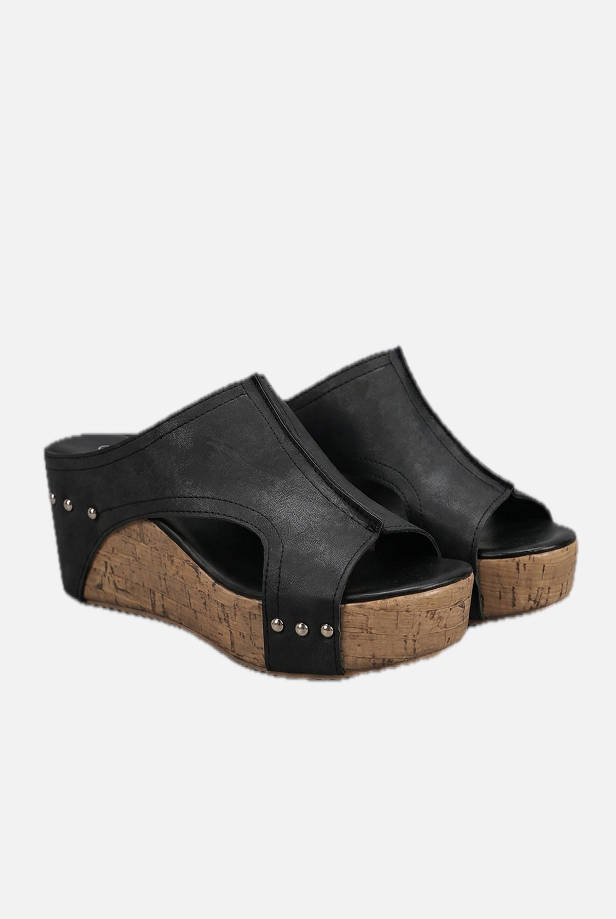 Retro Platform Wedge Sandals - Slip-On Open Toe Elegant Shoes | Meave & Ivy