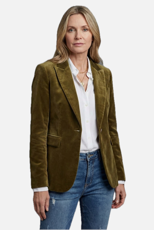 Velvet Tailored Blazer - Smart Occasion Jacket for Women | Meave & Ivy