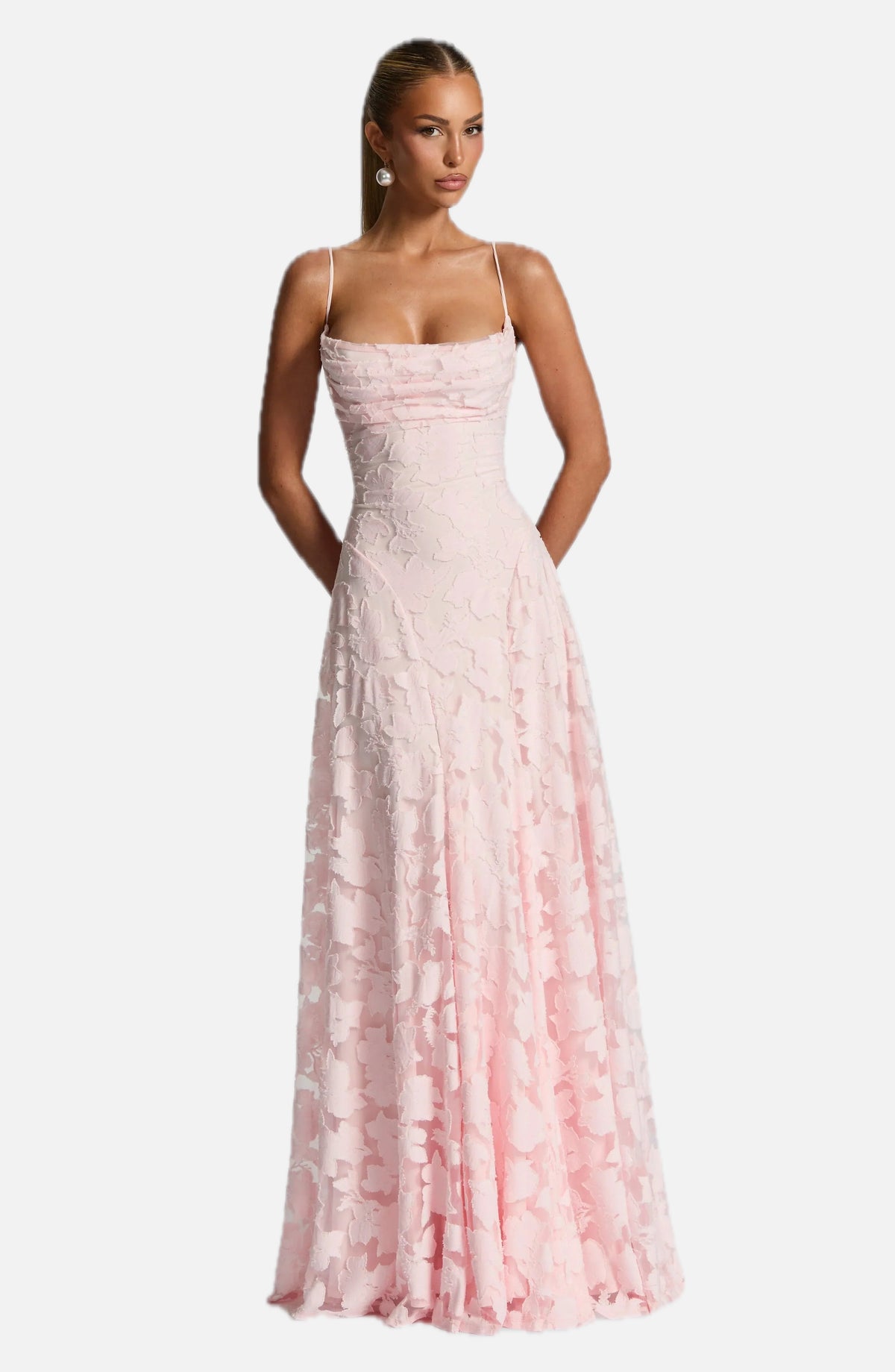 Floral Thin-Strap Maxi Dress – Elegant Summer Evening Dress | Meave & Ivy