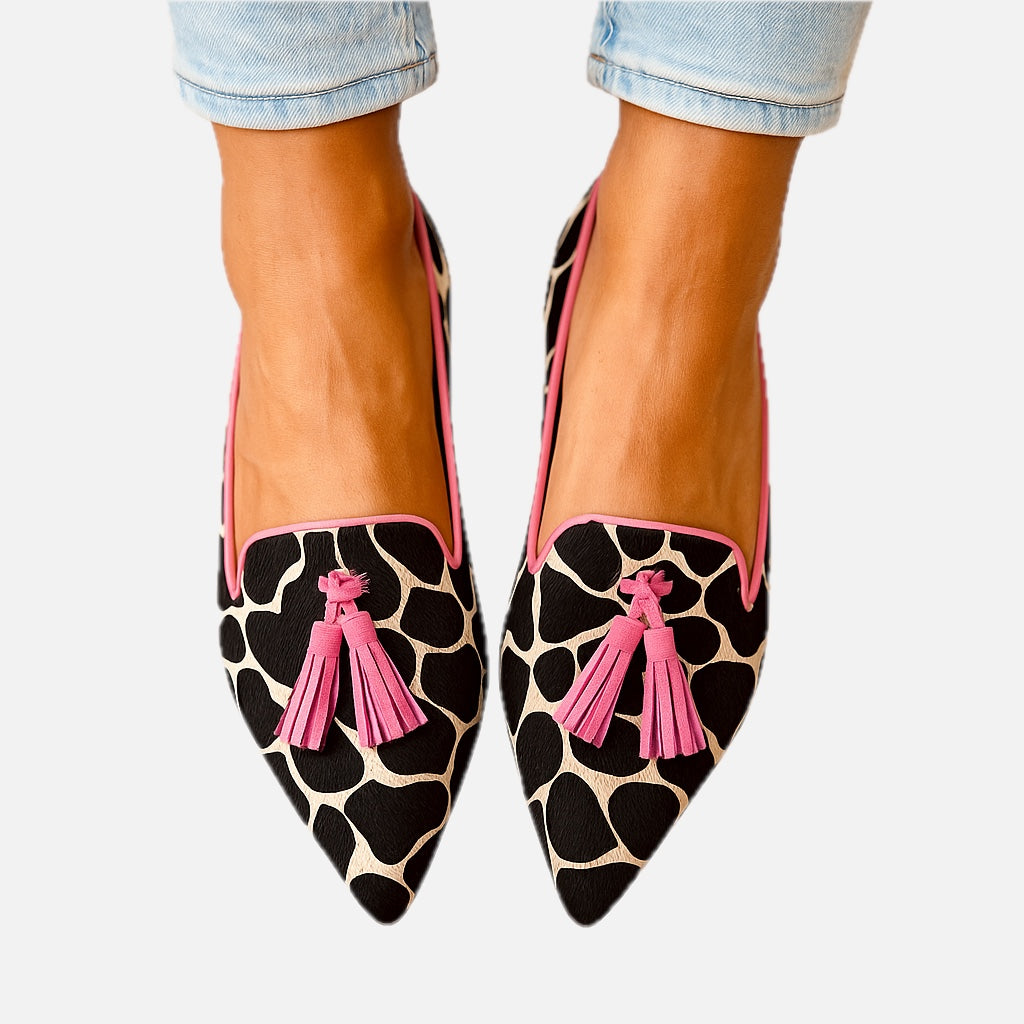 Printed Orthopedic Loafers – Comfort Everyday Flat Shoe | Meave & Ivy