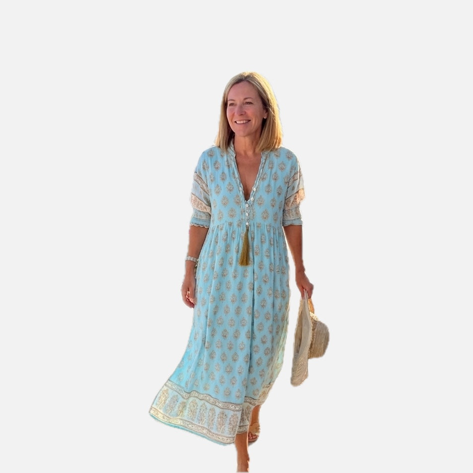 Button-Front Midi Summer Dress – Casual Chic Everyday Dress | Meave & Ivy
