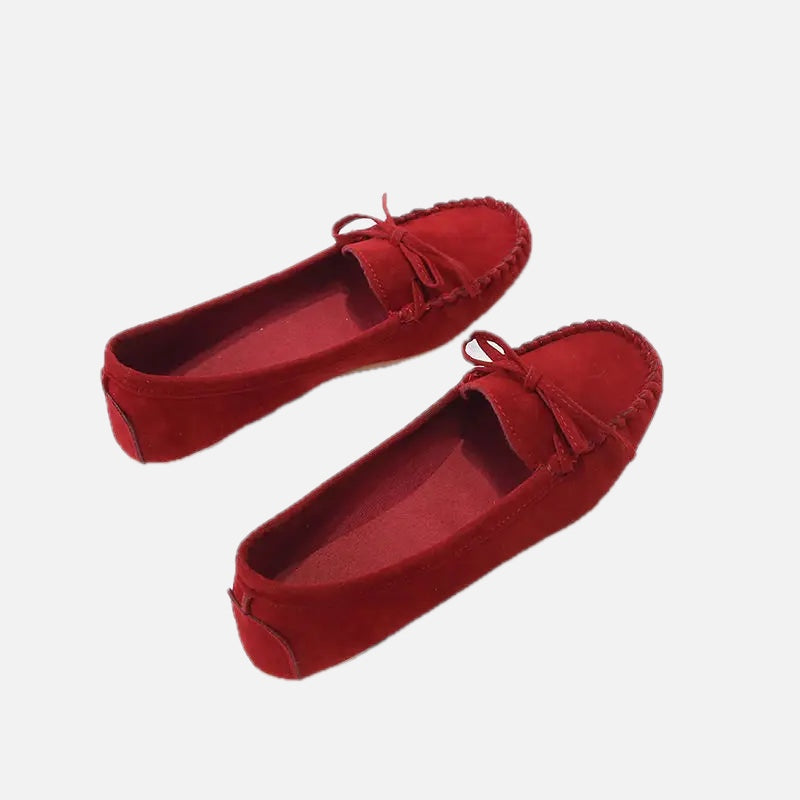 Suede Slip-On Loafer Flat – Effortless Ballet Flat | Meave & Ivy