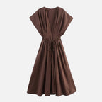 Lace Midi Dress – Elegant V-Neck Summer Dress | Meave & Ivy