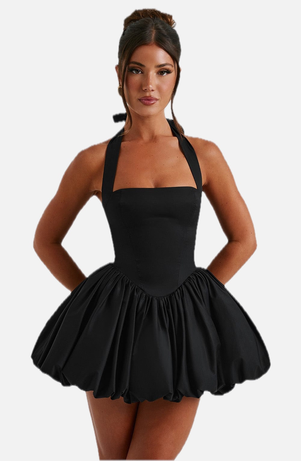 Black Puffball Mini Dress – Cute Statement Party Dress | Meave & Ivy