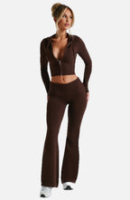 Brown Knit Co-Ord Set – Chocolate Luxury Lounge Two-Piece | Meave & Ivy