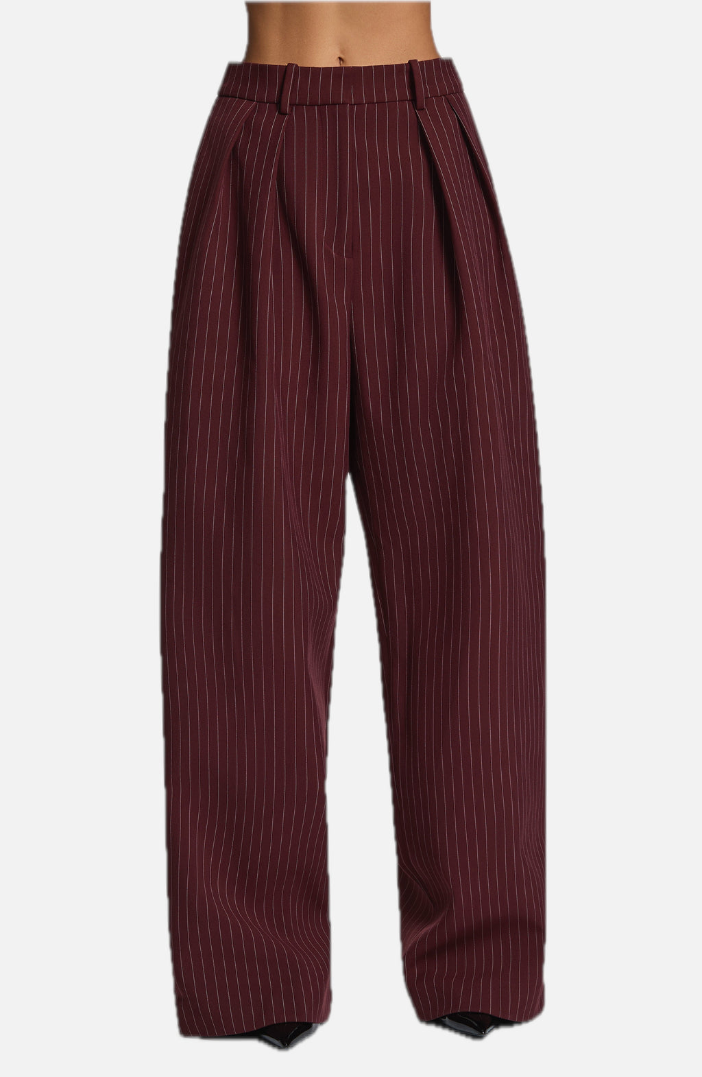 Ivory High-Waist Wide-Leg Tailored Trousers | Meave & Ivy
