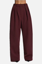 Ivory High-Waist Wide-Leg Tailored Trousers | Meave & Ivy
