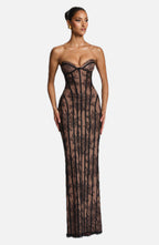 Ivory Lace Corset Mini Dress – Elegant Bridal Party Dress | Meave & Ivy