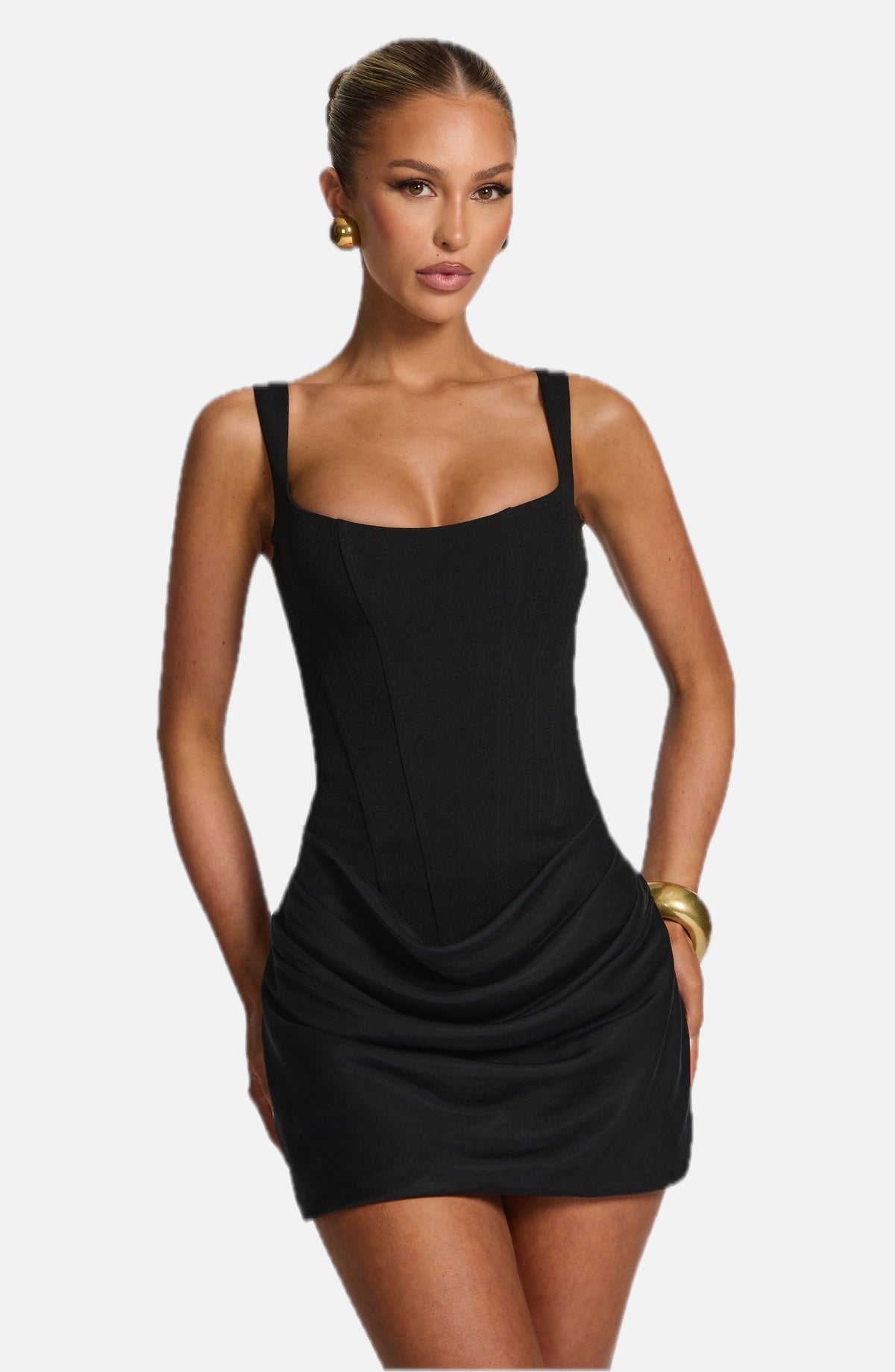Black Corset Mini Dress – Classic Statement Tailoring | Meave & Ivy