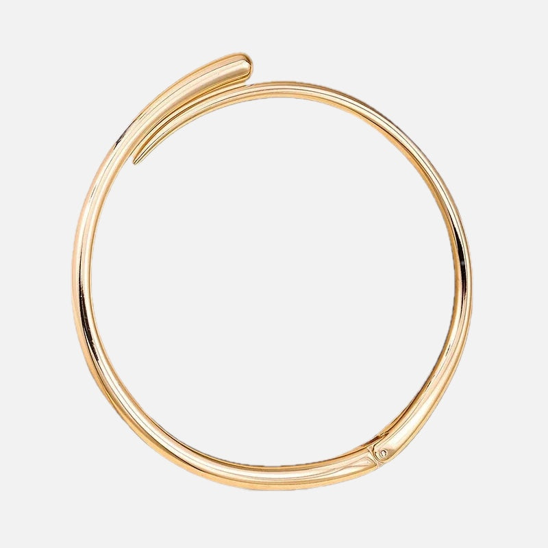 Open Collar Choker Necklace – Punk Metal Statement Torque