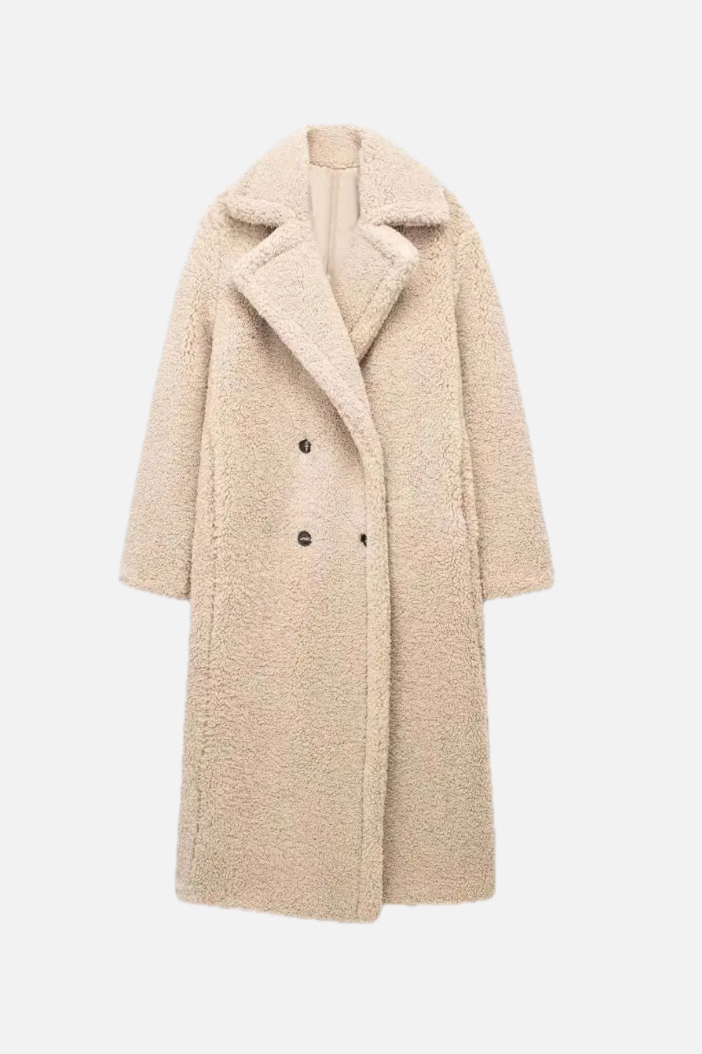 Longline Teddy Coat – Women's Faux Fur Winter Coat