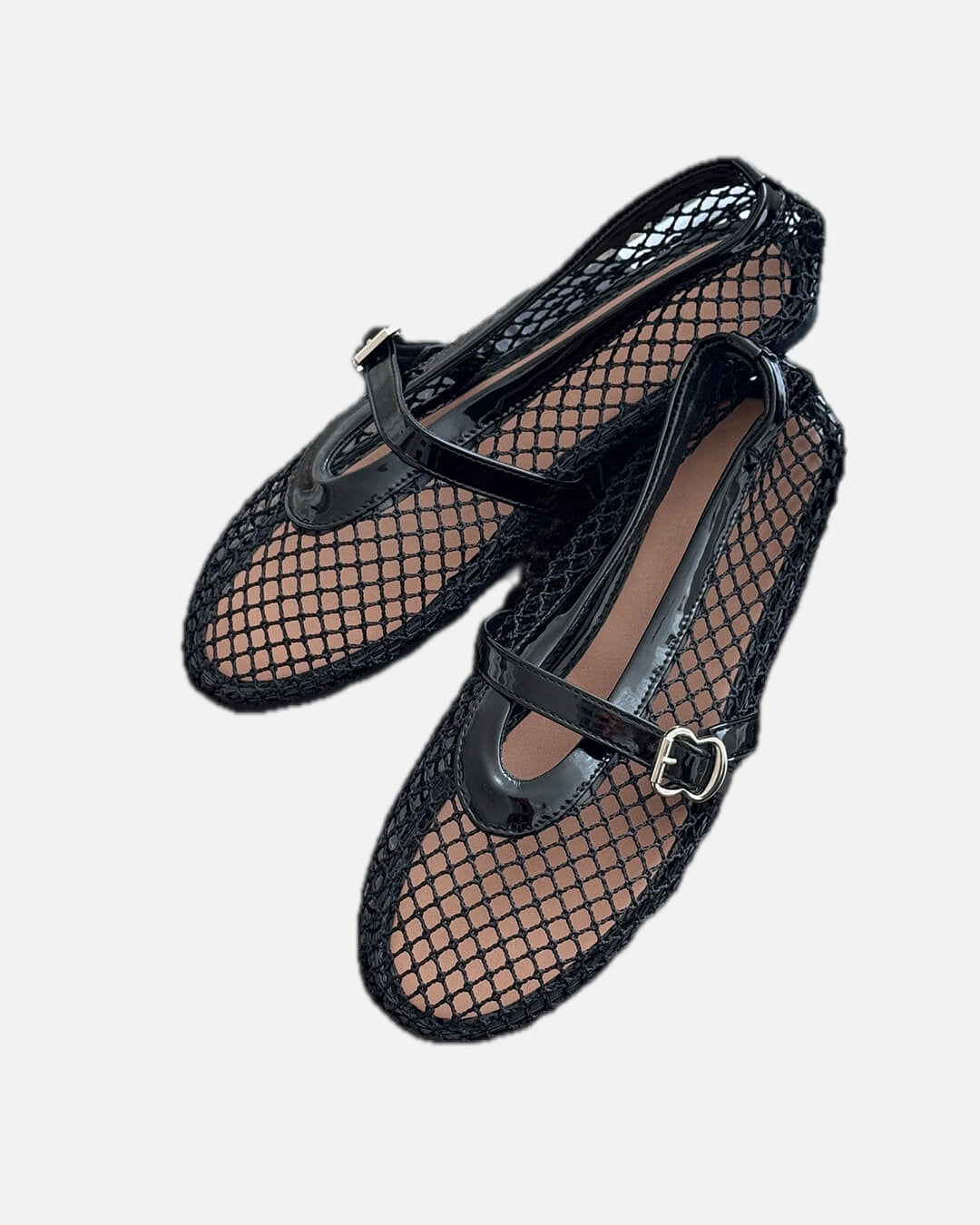 Mesh Mary Jane Flats with Strap – Breathable Ballet Flats