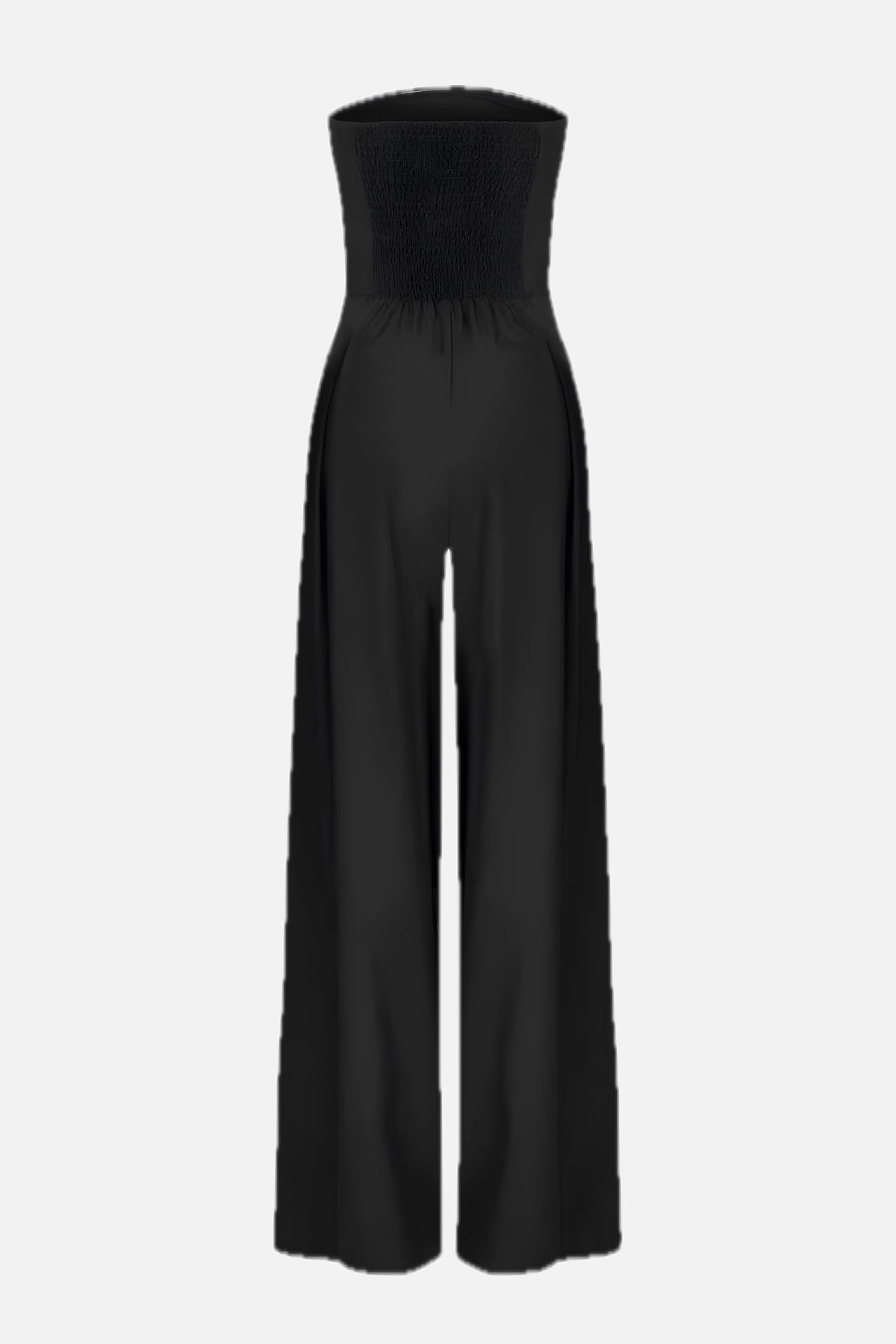 Strapless Jumpsuit with Wide Legs & Defined Waist – Elegant All-In-One