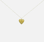 Gold Heart Pendant Necklace – Minimalist Love Necklace
