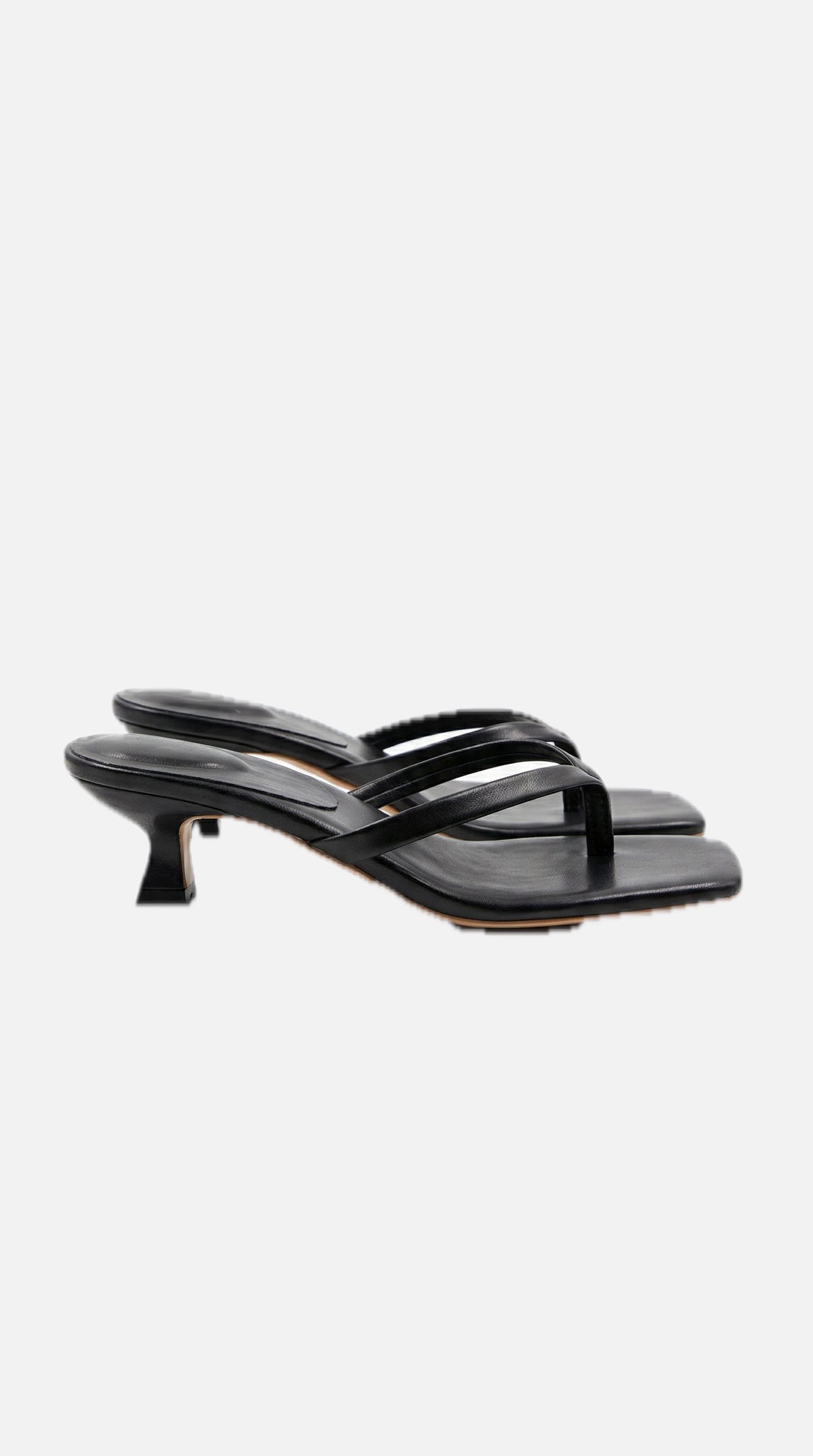 Kitten Heel Sandals with Slim Straps – Elegant Summer Heels