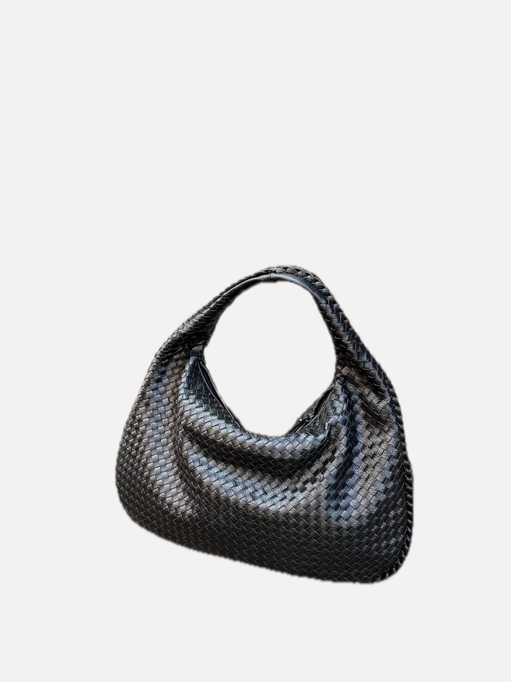 Oversized Woven Tote Bag XL – Braided Vegan Leather Shopper