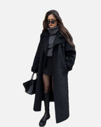 Women's Wool Blend Autumn Winter Coat – Relaxed Tailored Coat