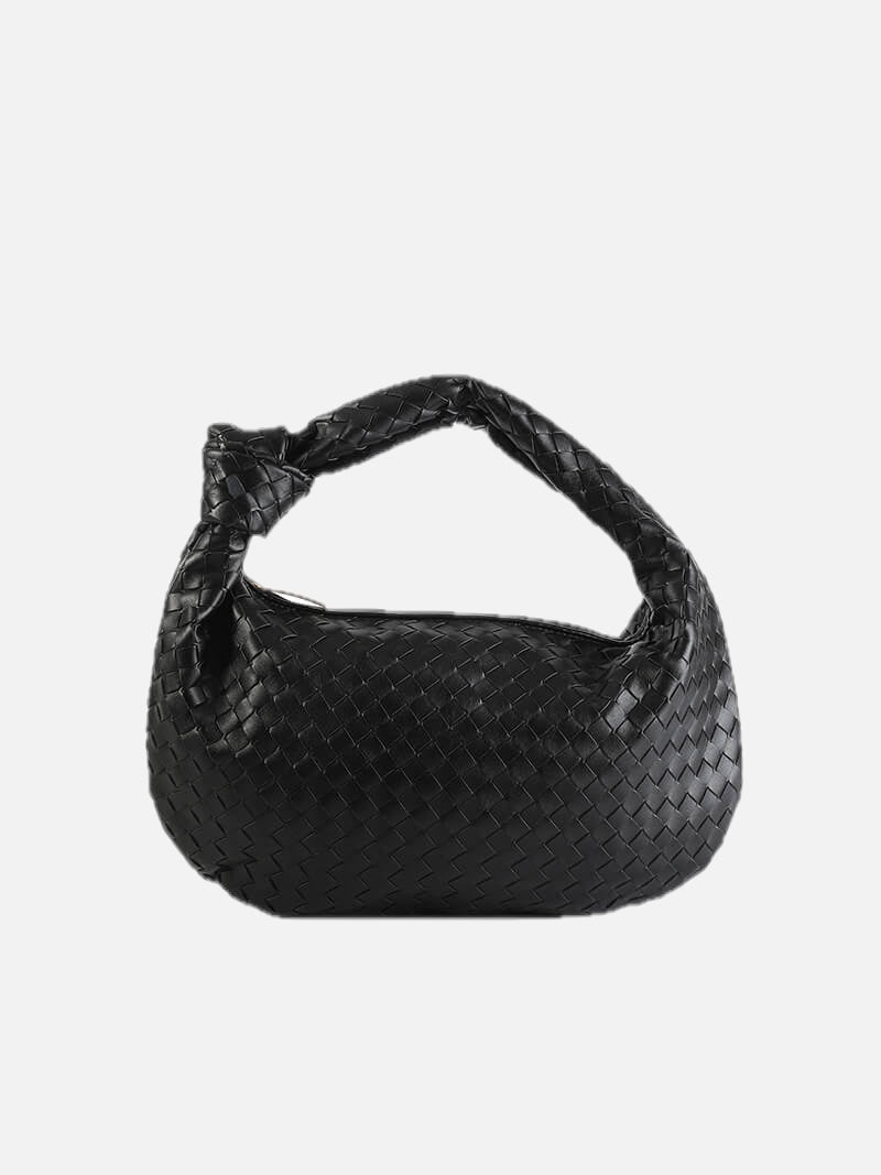 Handwoven Medium Handbag – Minimalist Woven Bag
