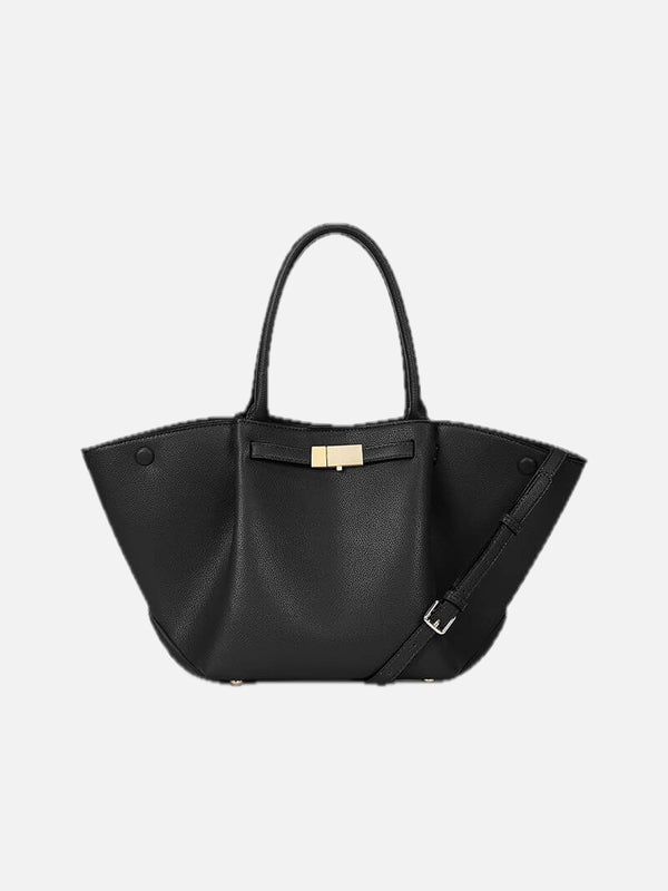 Suede Finish Tote Bag – Structured Work Bag