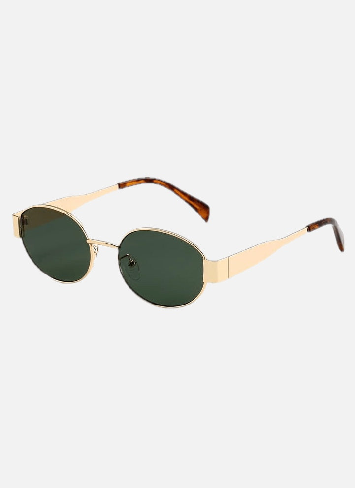 Vintage Metal Frame Sunglasses – Sculptural UV400 Sunglasses