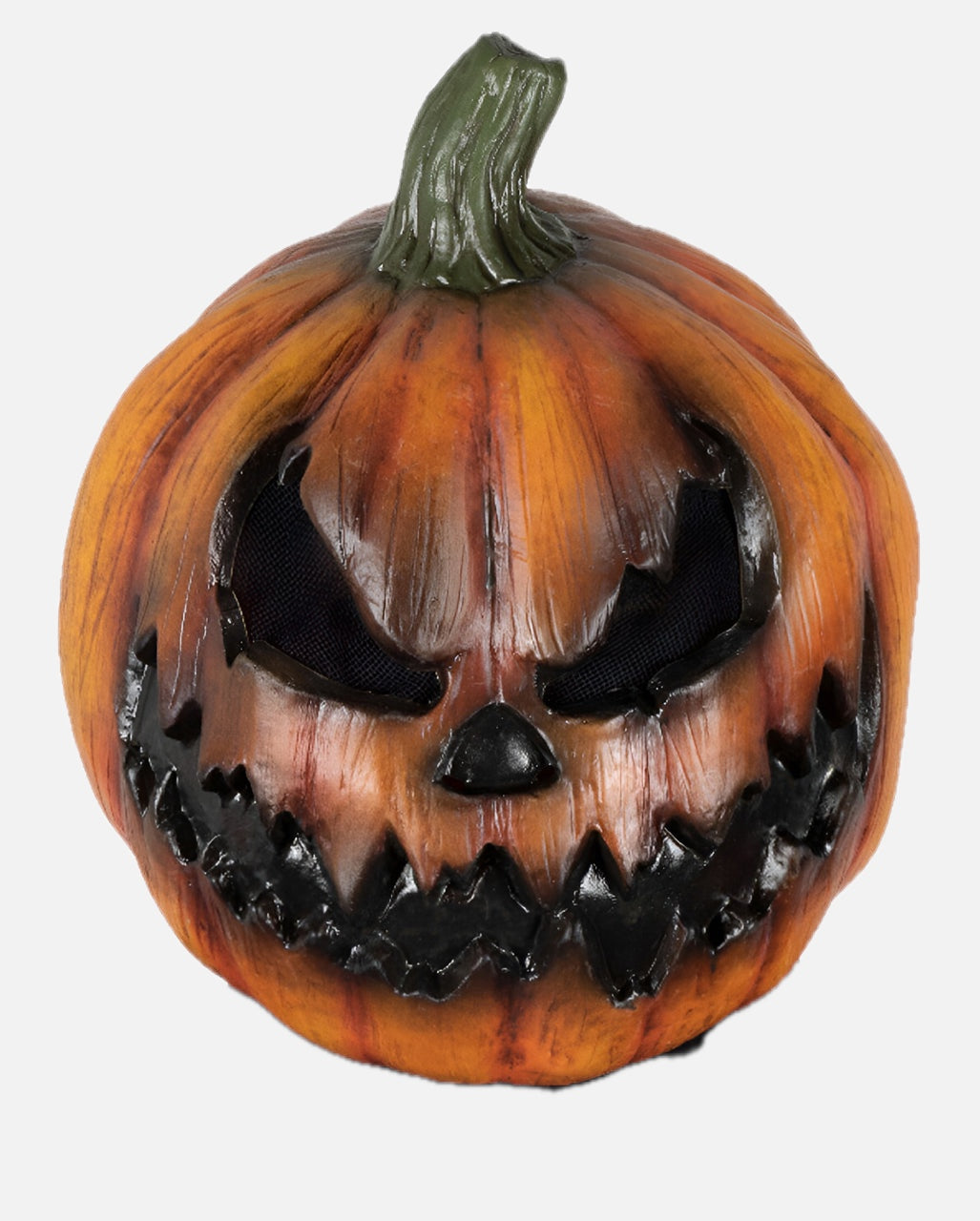 Adults' Full-Head Demon Pumpkin Latex Mask – Hand-Painted