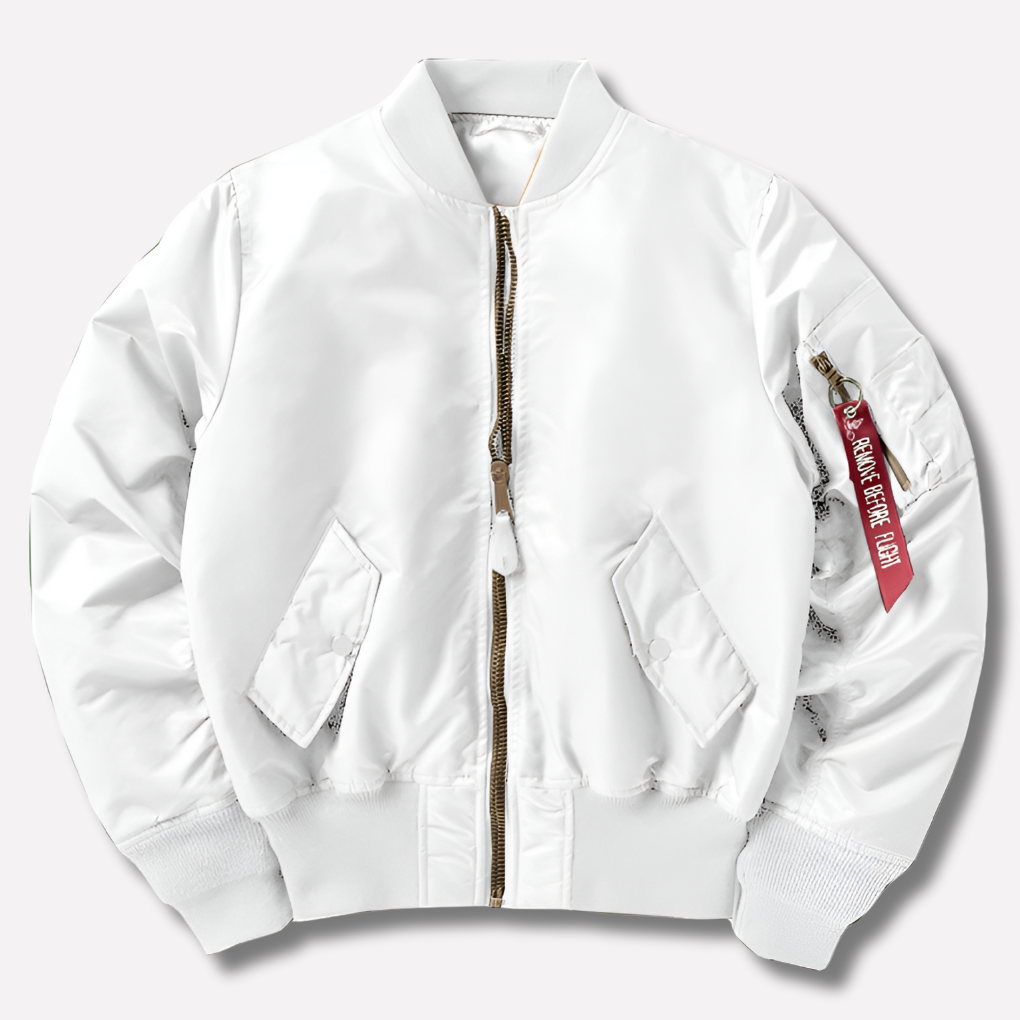 Ribbed Trim Bomber Jacket – Classic Design in 11 Colours