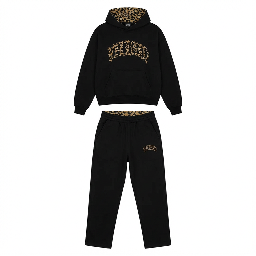 Leopard Lounge Set – Women's Hoodie & Joggers Co-ord with Animal Print