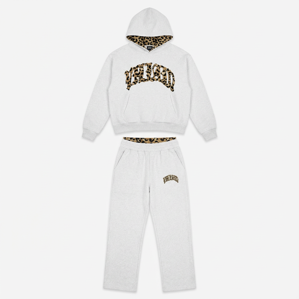 Leopard Lounge Set – Women's Hoodie & Joggers Co-ord with Animal Print