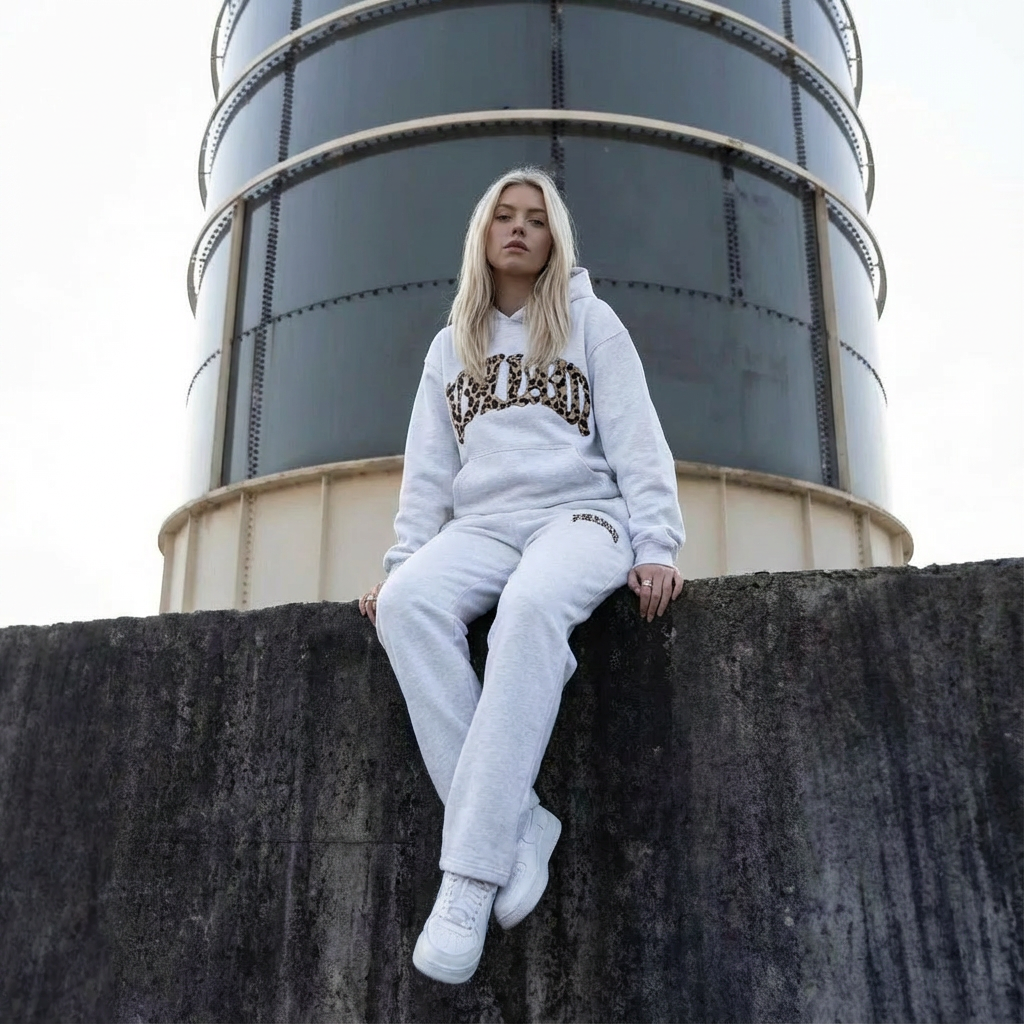 Leopard Lounge Set – Women's Hoodie & Joggers Co-ord with Animal Print