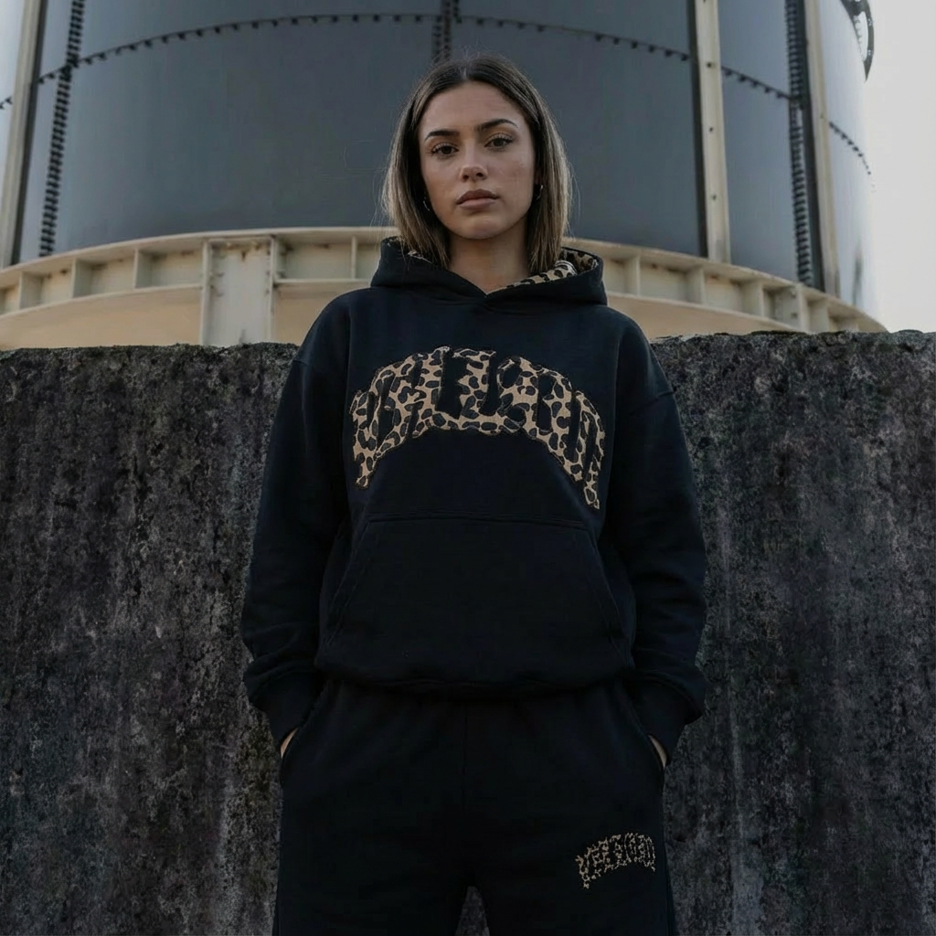 Leopard Lounge Set – Women's Hoodie & Joggers Co-ord with Animal Print