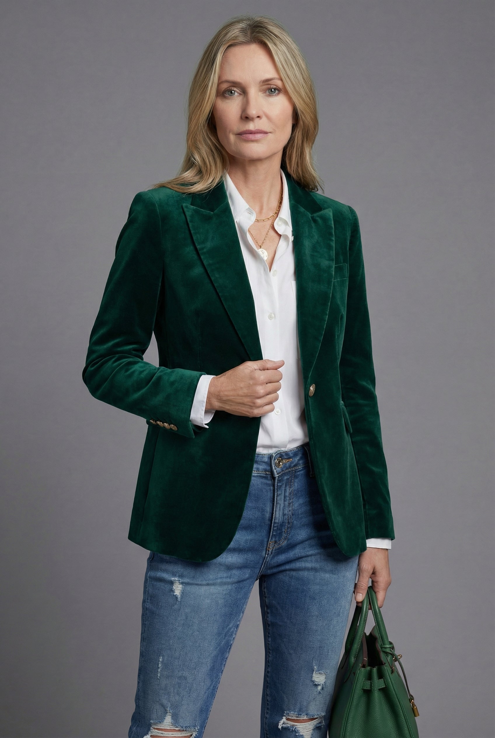 Velvet Tailored Blazer - Smart Occasion Jacket for Women | Meave & Ivy