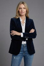 Velvet Tailored Blazer - Smart Occasion Jacket for Women | Meave & Ivy