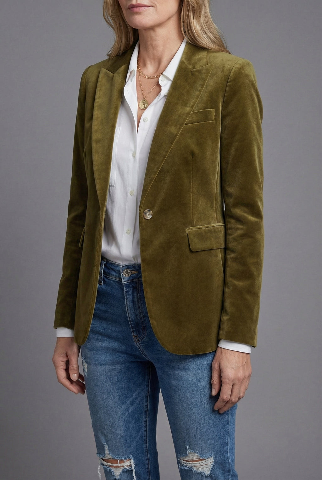 Velvet Tailored Blazer - Smart Occasion Jacket for Women | Meave & Ivy
