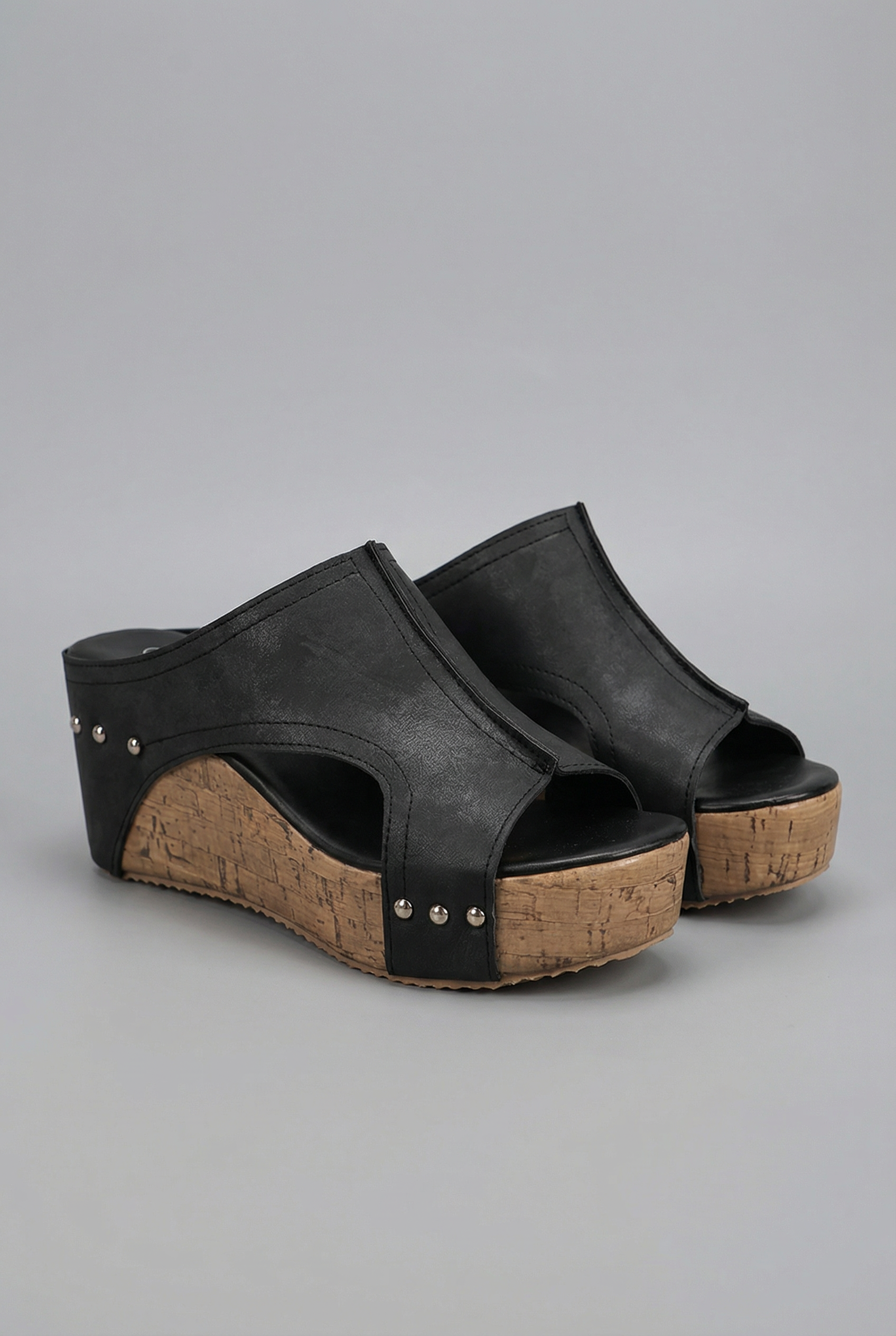 Retro Platform Wedge Sandals - Slip-On Open Toe Elegant Shoes | Meave & Ivy