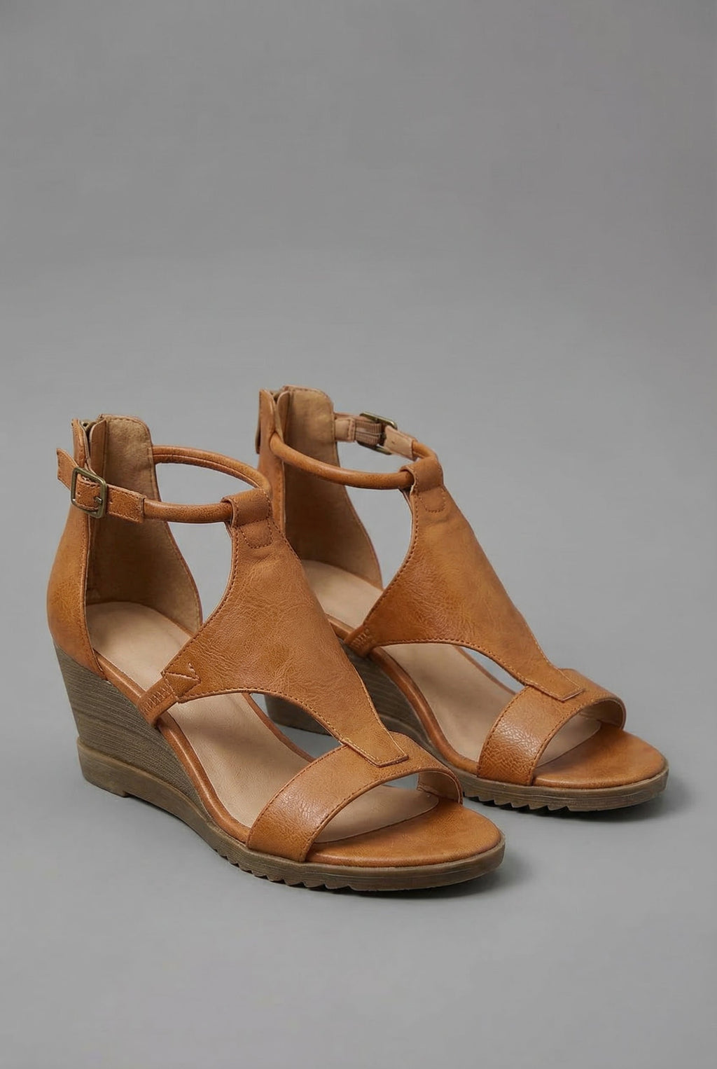 Orthopedic Leather Style Sandals - Womens Comfortable Summer Footwear | Meave & Ivy