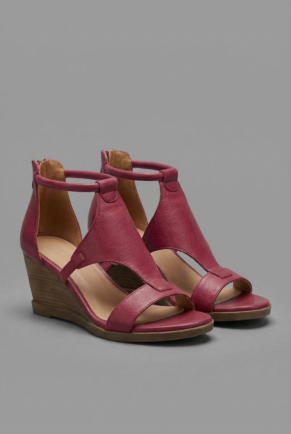 Orthopedic Leather Style Sandals - Womens Comfortable Summer Footwear | Meave & Ivy