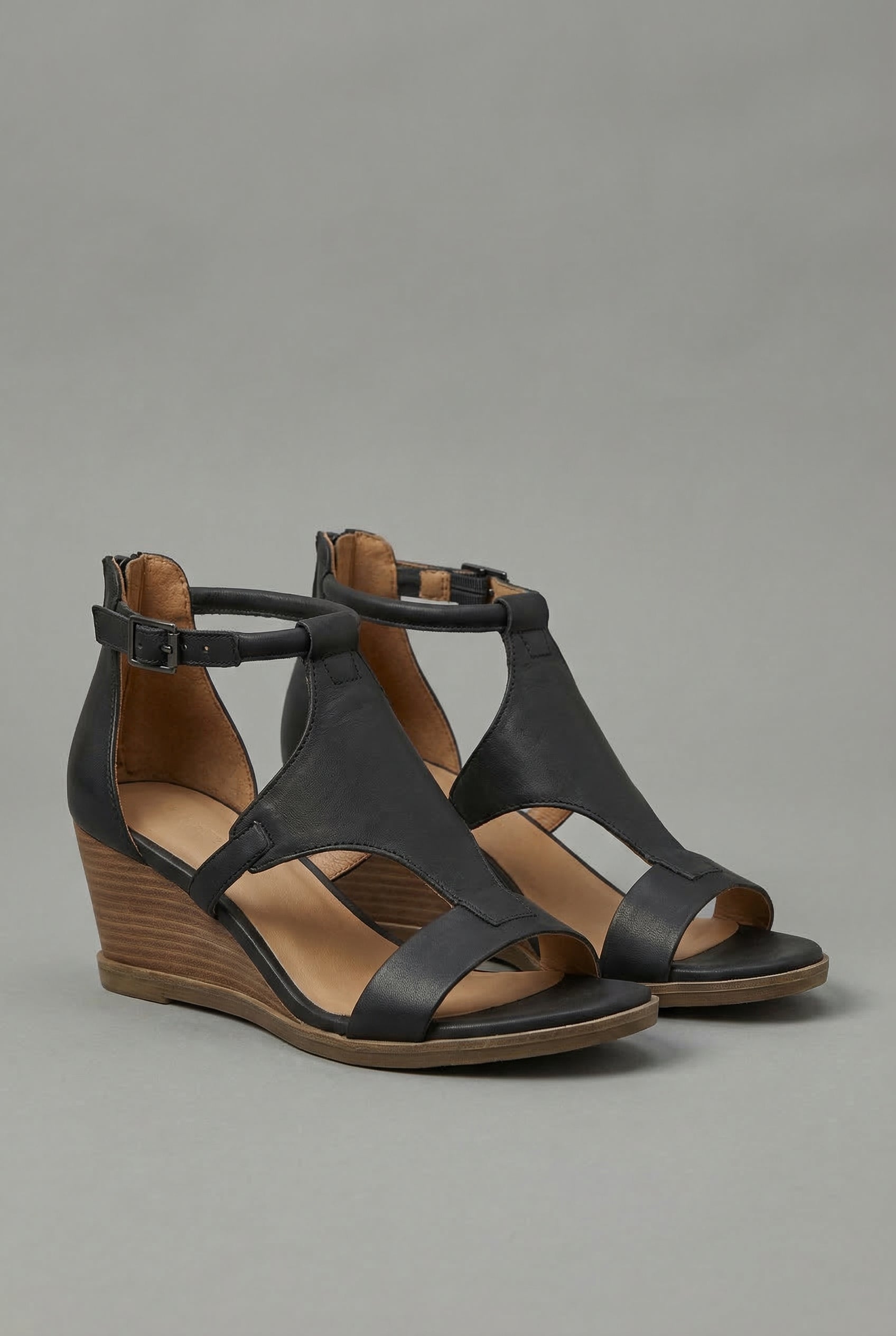 Orthopedic Leather Style Sandals - Womens Comfortable Summer Footwear | Meave & Ivy