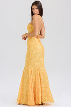 Tiered Ruffle Maxi Dress – Romantic Apricot Evening Gown | Meave & Ivy