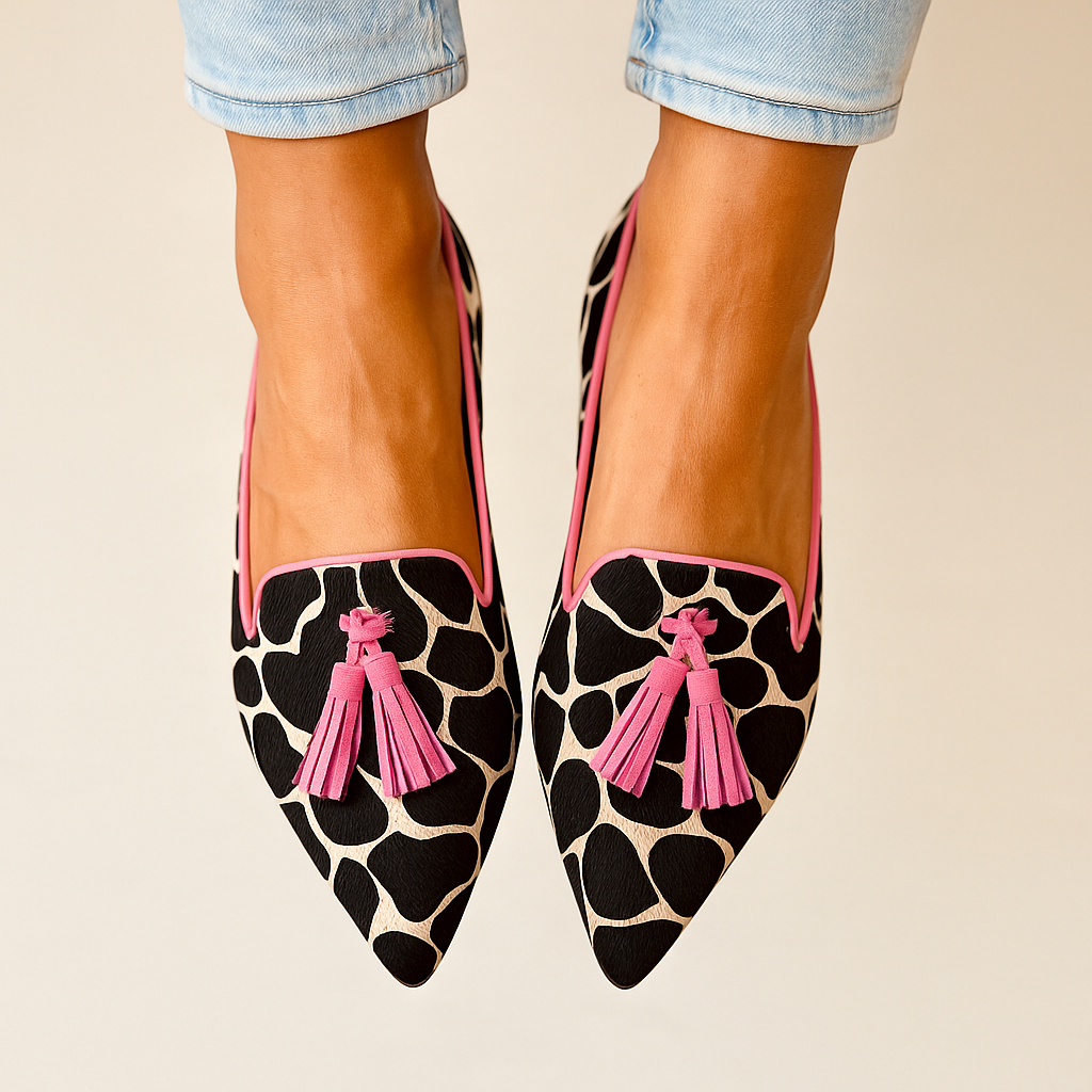 Printed Orthopedic Loafers – Comfort Everyday Flat Shoe | Meave & Ivy