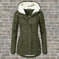 Fleece Lined Winter Jacket with Hood – Warm Everyday Coat