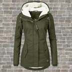 Fleece Lined Winter Jacket with Hood – Warm Everyday Coat