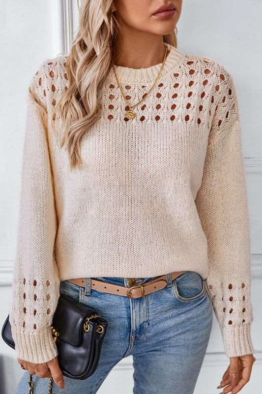 Soft Jumper with Cut-Out Detail – Chic Warm Knit