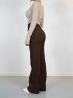 High Waist Wide Leg Trousers – Elegant Tailored Trousers