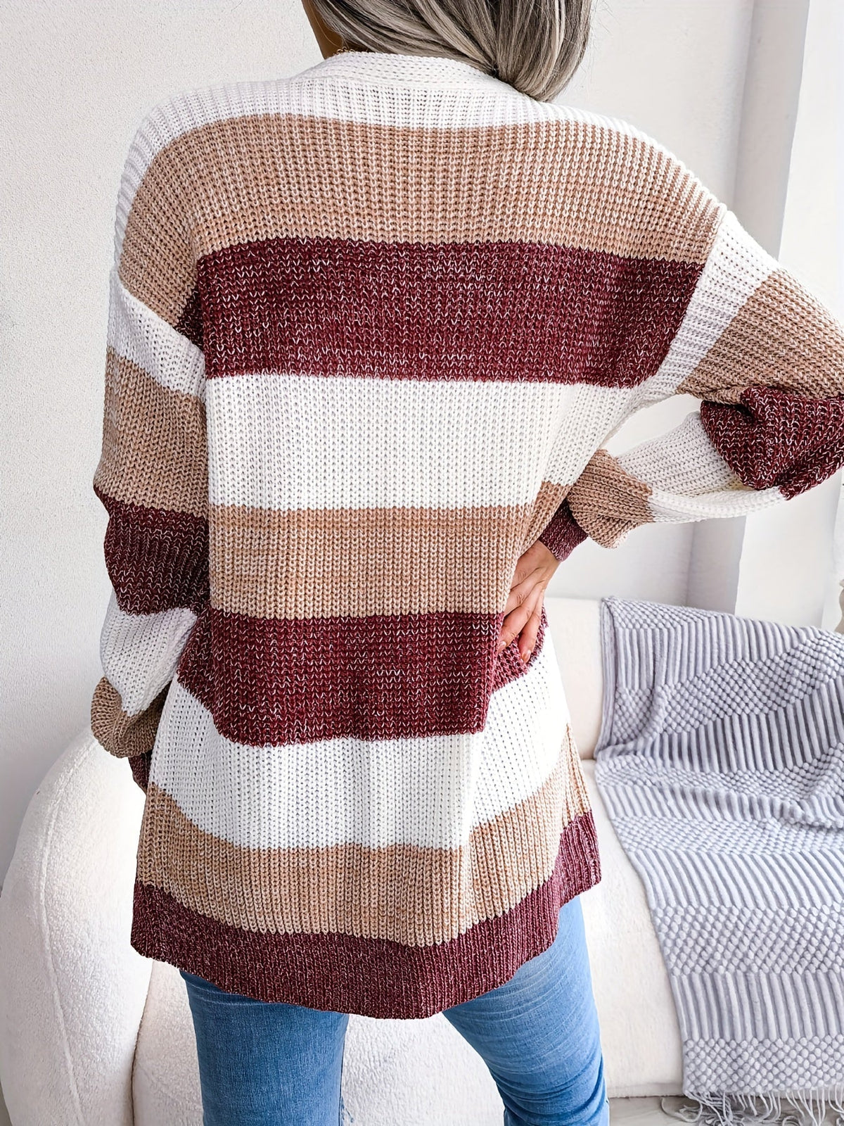 Striped Knit Cardigan – Soft Autumn Layer