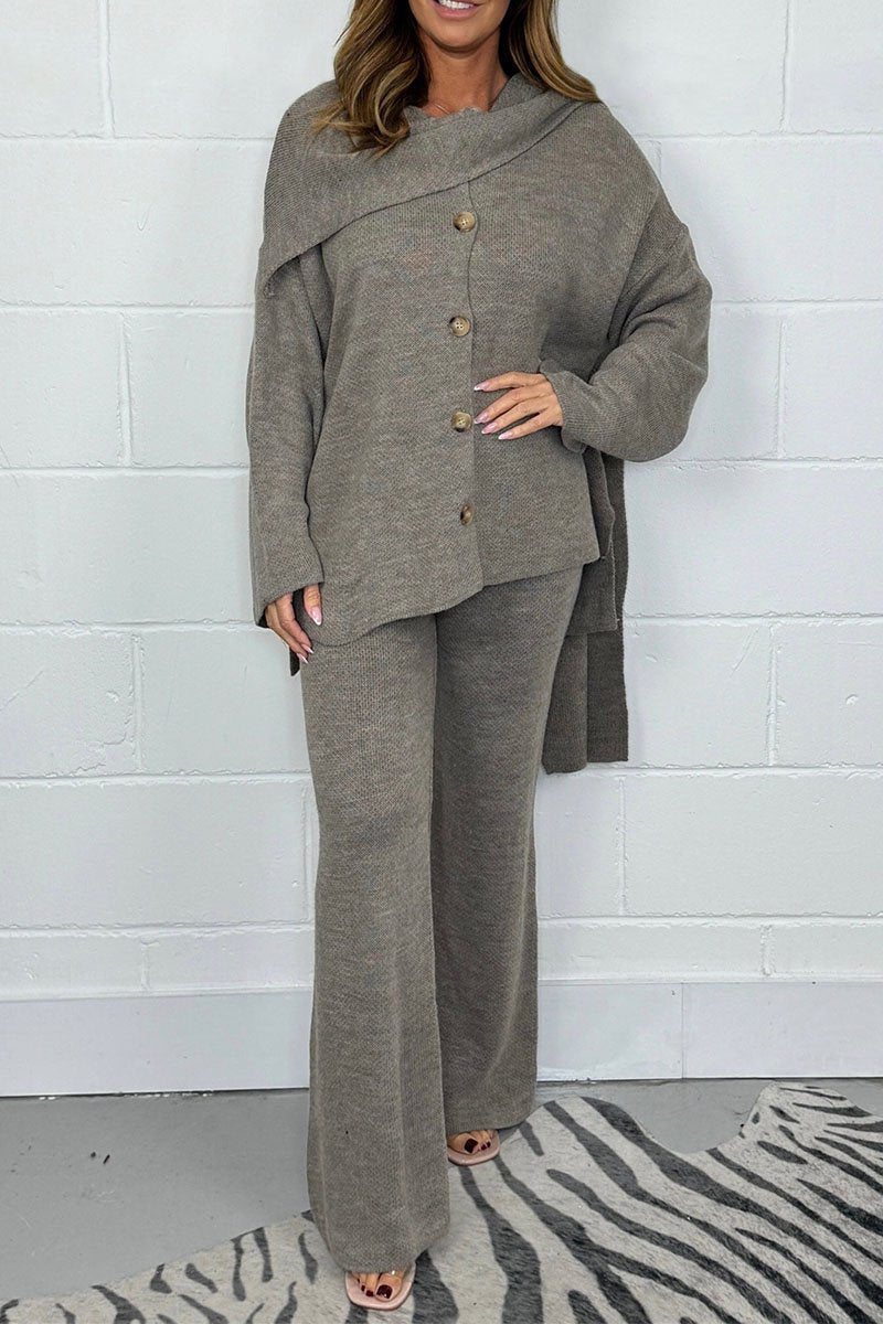 Knitted Jumper and Scarf Set – Coordinated Winter Duo