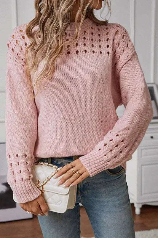 Soft Jumper with Cut-Out Detail – Chic Warm Knit