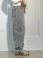 Shiny-Finish Slim Jeans - Coated Stretch Denim